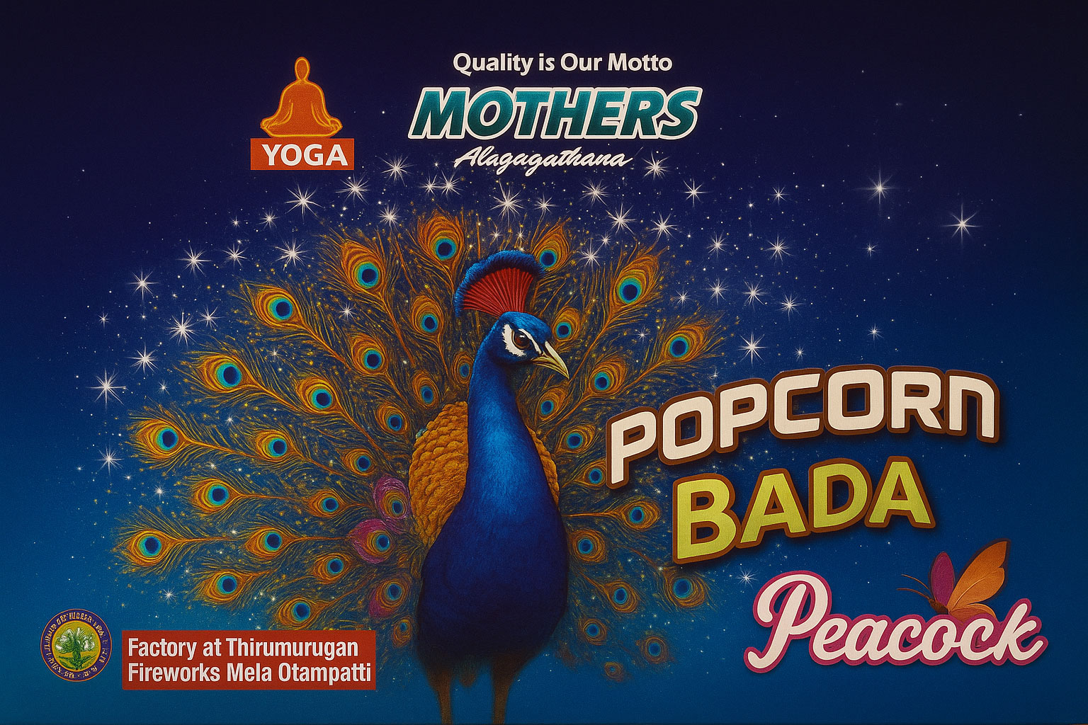 Popcorn Bada Peacock (1 pcs)